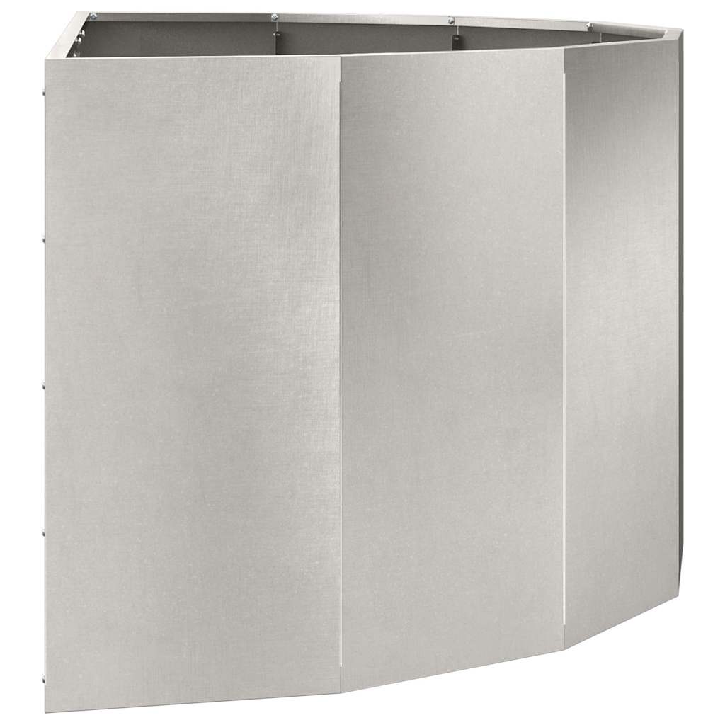 Plantekassed sølv 120 x 60 x 50 cm Rustfritt Stål