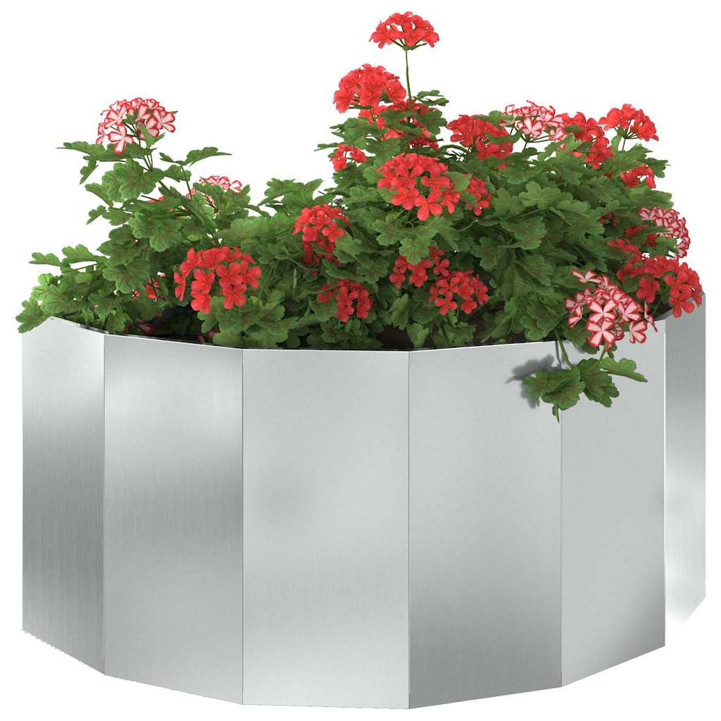 Plantekassed sølv 120 x 60 x 50 cm Galvanisert Stål