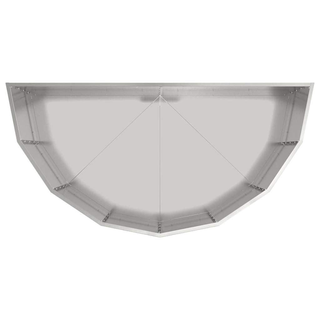 Plantekassed sølv 120 x 60 x 50 cm Galvanisert Stål