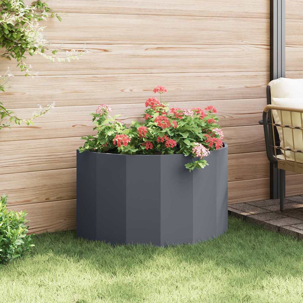 Plantekassed Antrasitt 90 x 45 x 50 cm Stål