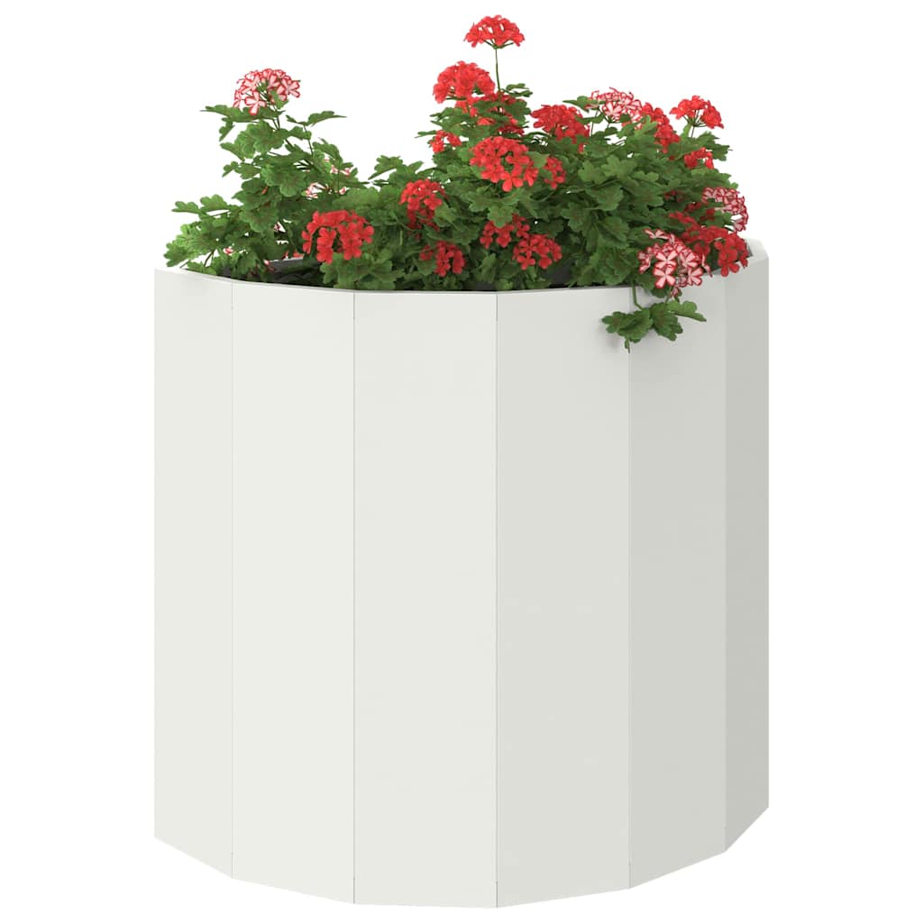 Plantekassed Hvit 60 x 30 x 50 cm Stål