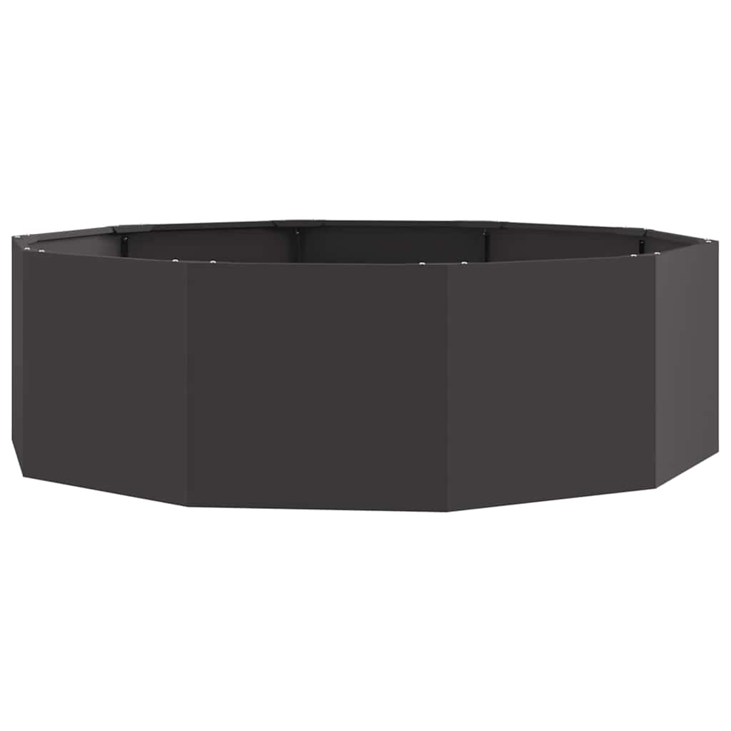 Plantekassed Svart 120 x 120 x 35 cm Stål