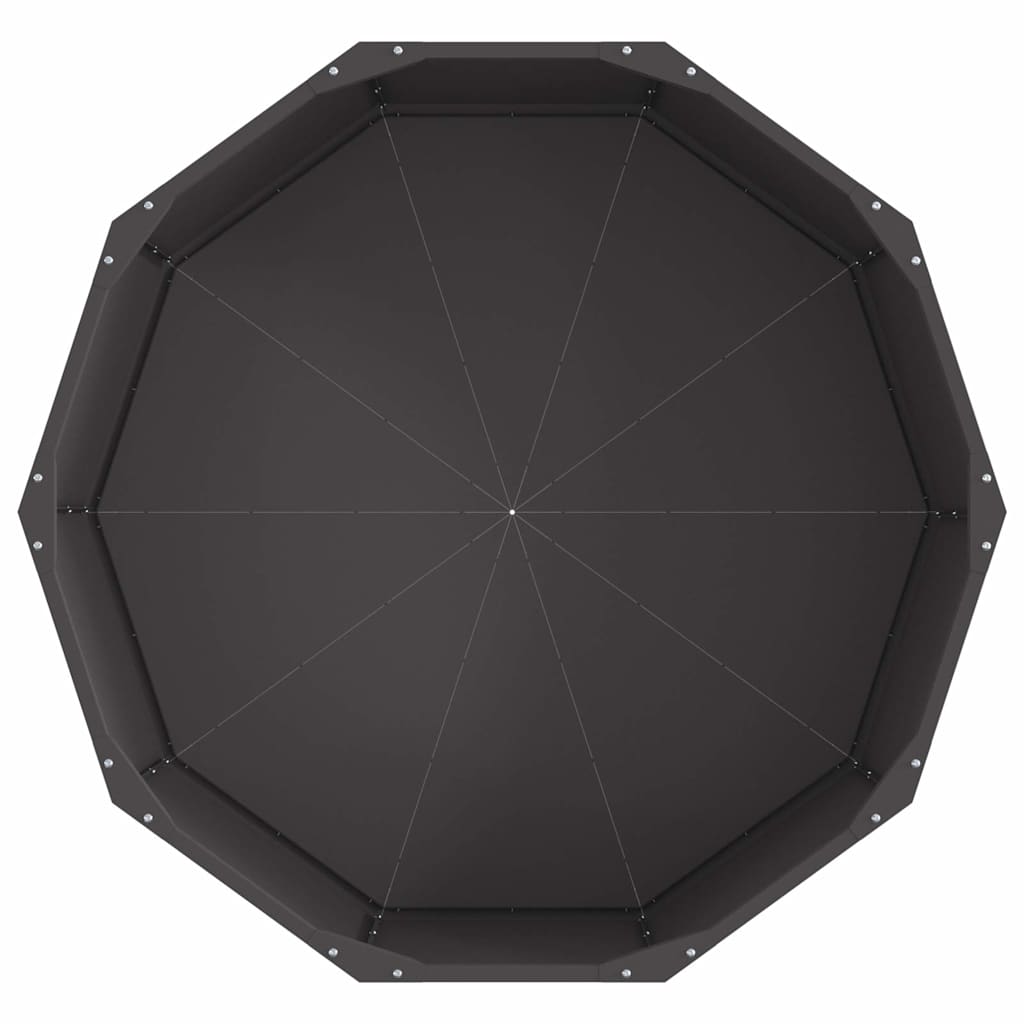 Plantekassed Svart 90 x 90 x 35 cm Stål
