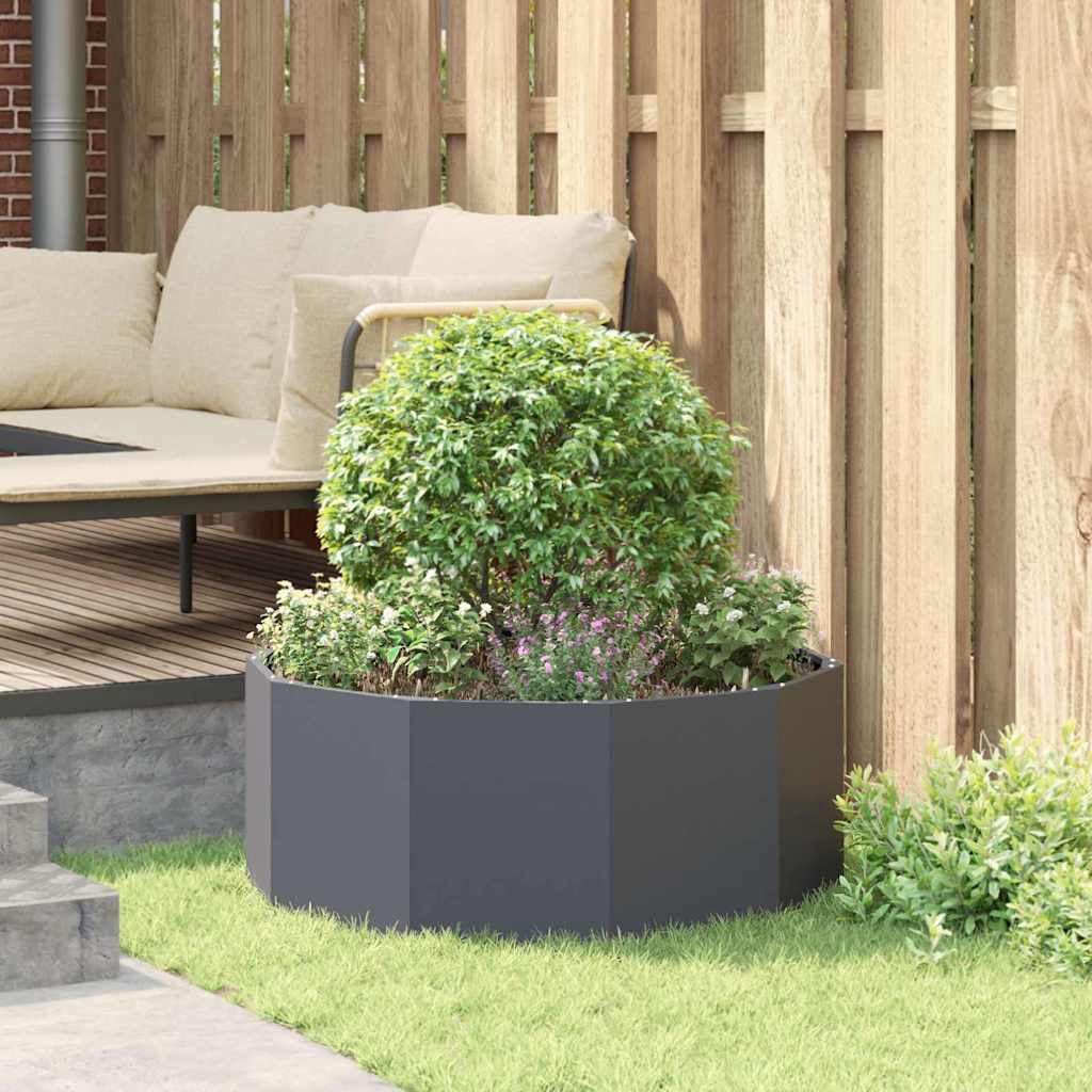 Plantekassed Antrasitt 90 x 90 x 35 cm Stål