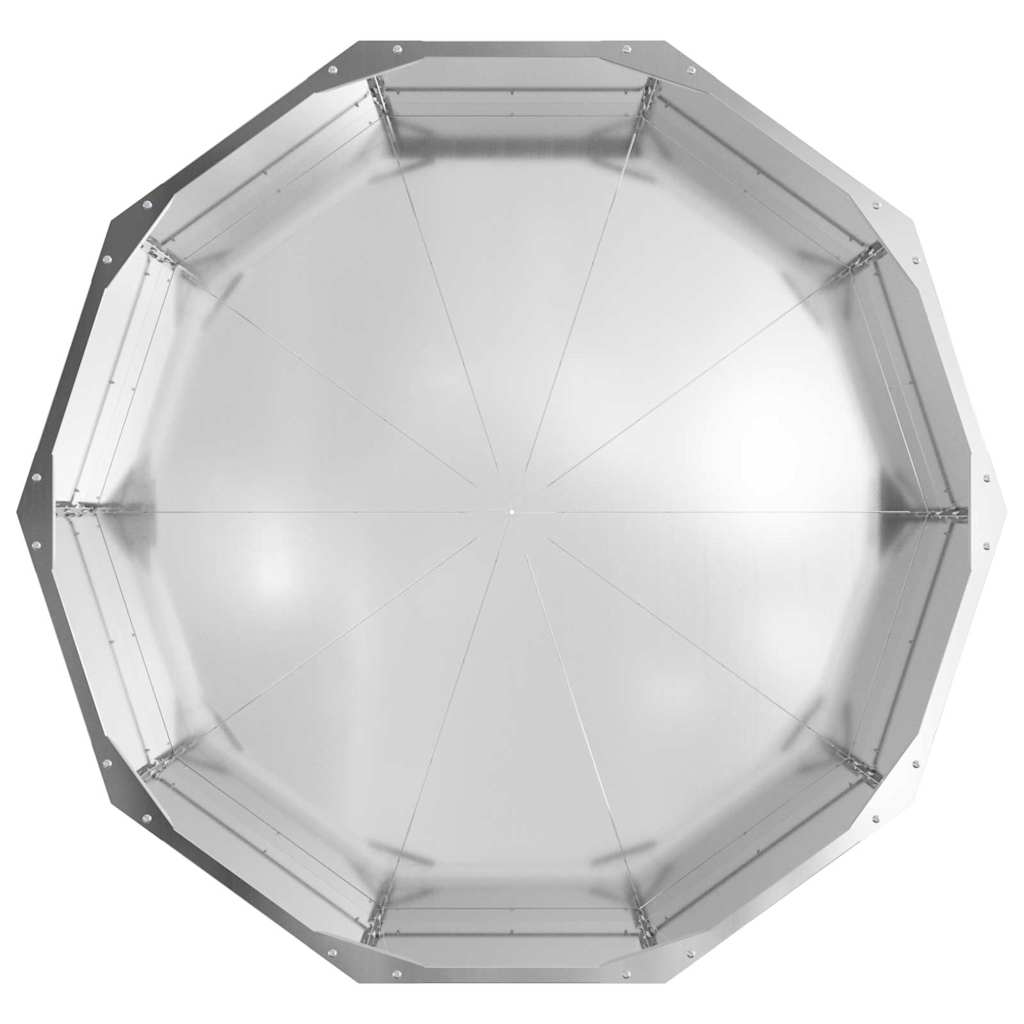 Plantekassed sølv 90 x 90 x 35 cm Galvanisert Stål