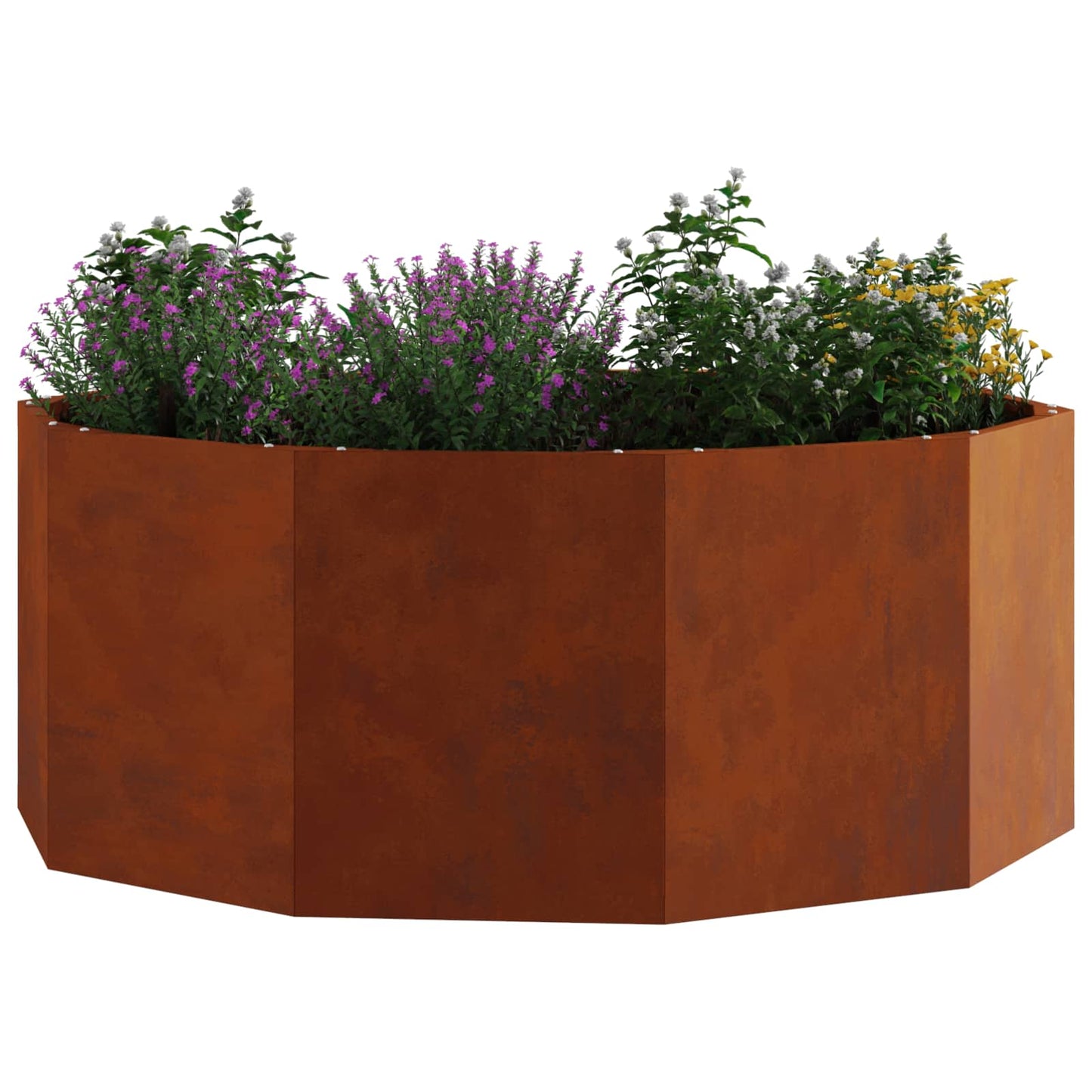 Plantekassed Rusten 90 x 90 x 35 cm Cortenstål