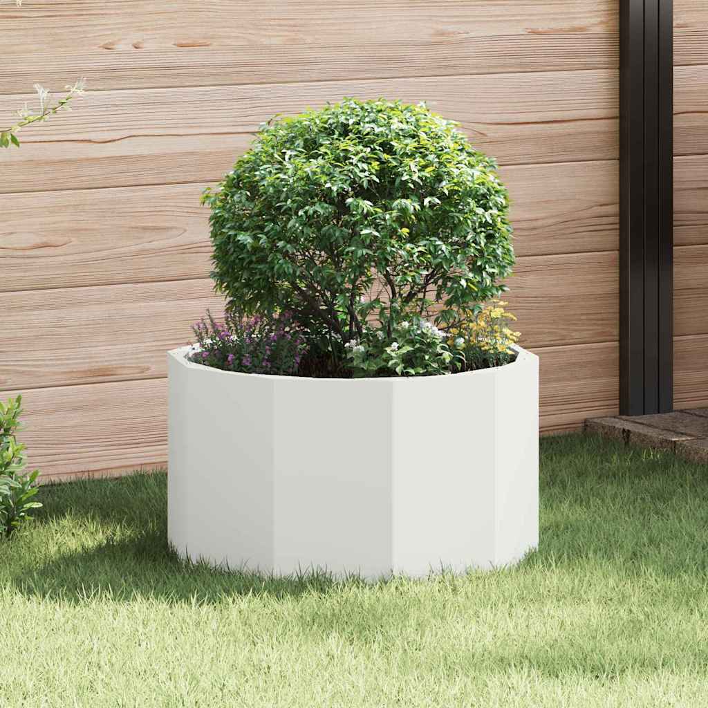 Plantekassed Hvit 60 x 60 x 35 cm Stål