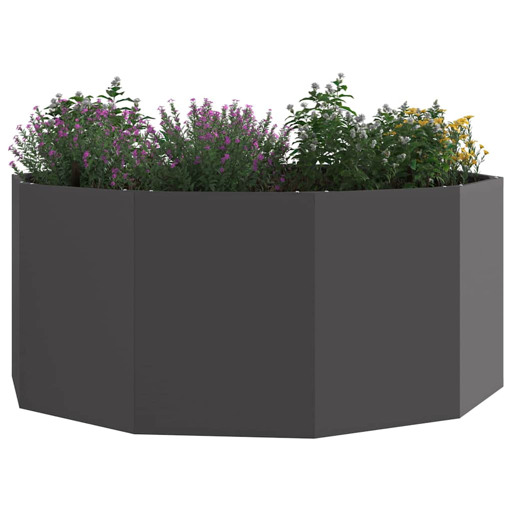 Plantekassed Svart 120 x 120 x 50 cm Stål