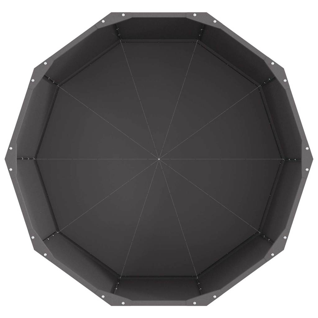 Plantekassed Svart 90 x 90 x 50 cm Stål