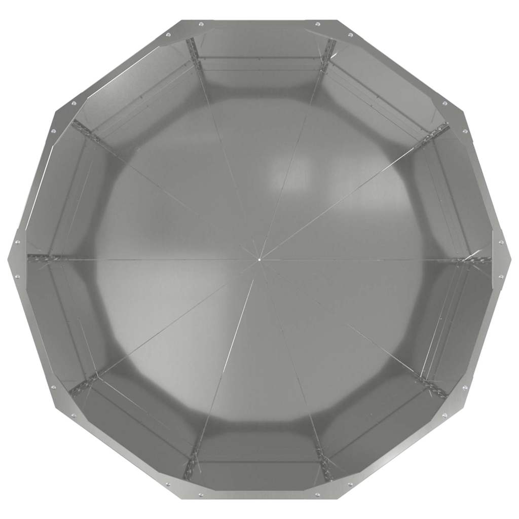 Plantekassed sølv 90 x 90 x 50 cm Galvanisert Stål