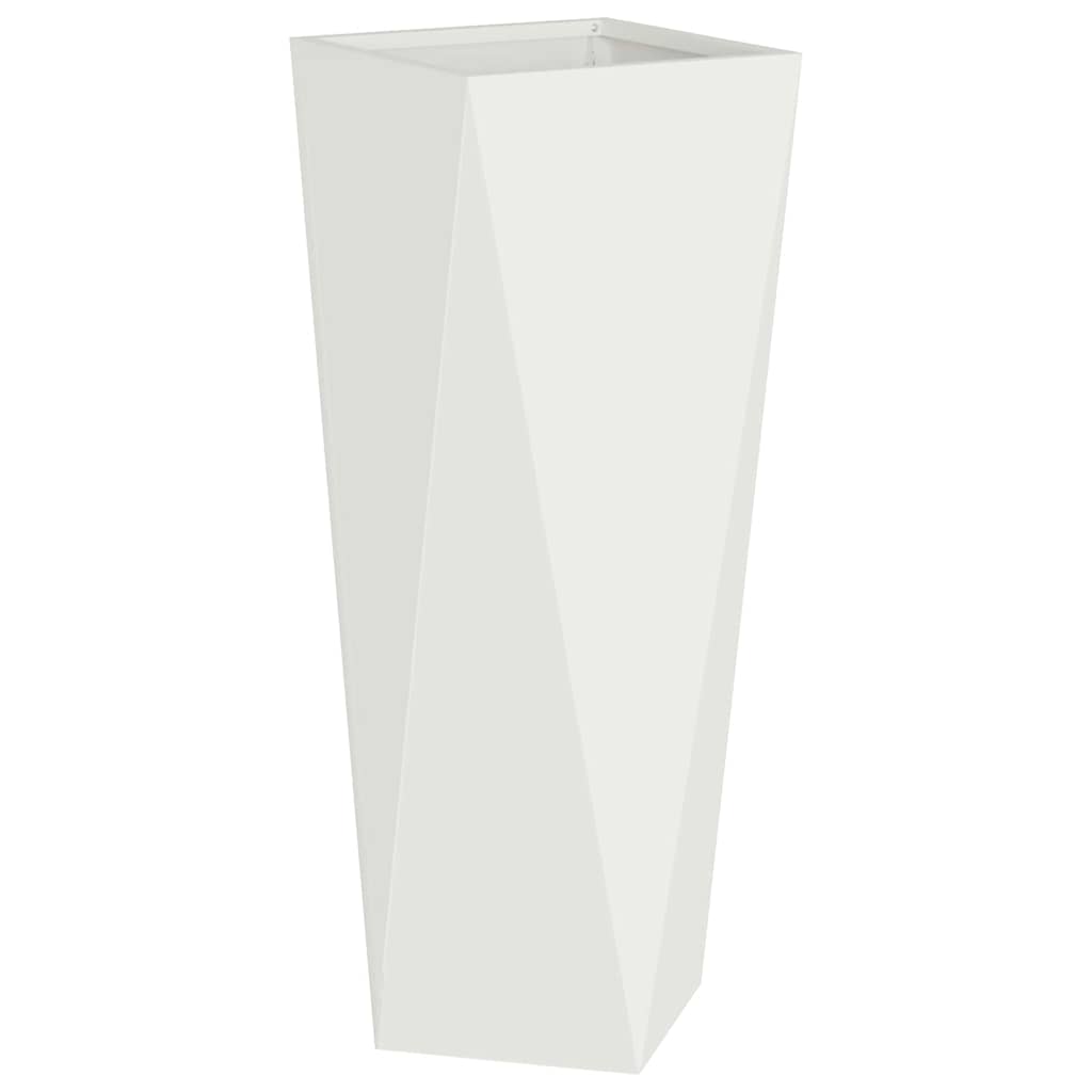 Plantekassed 2 pcs Hvit 30 x 30 x 75 cm Stål