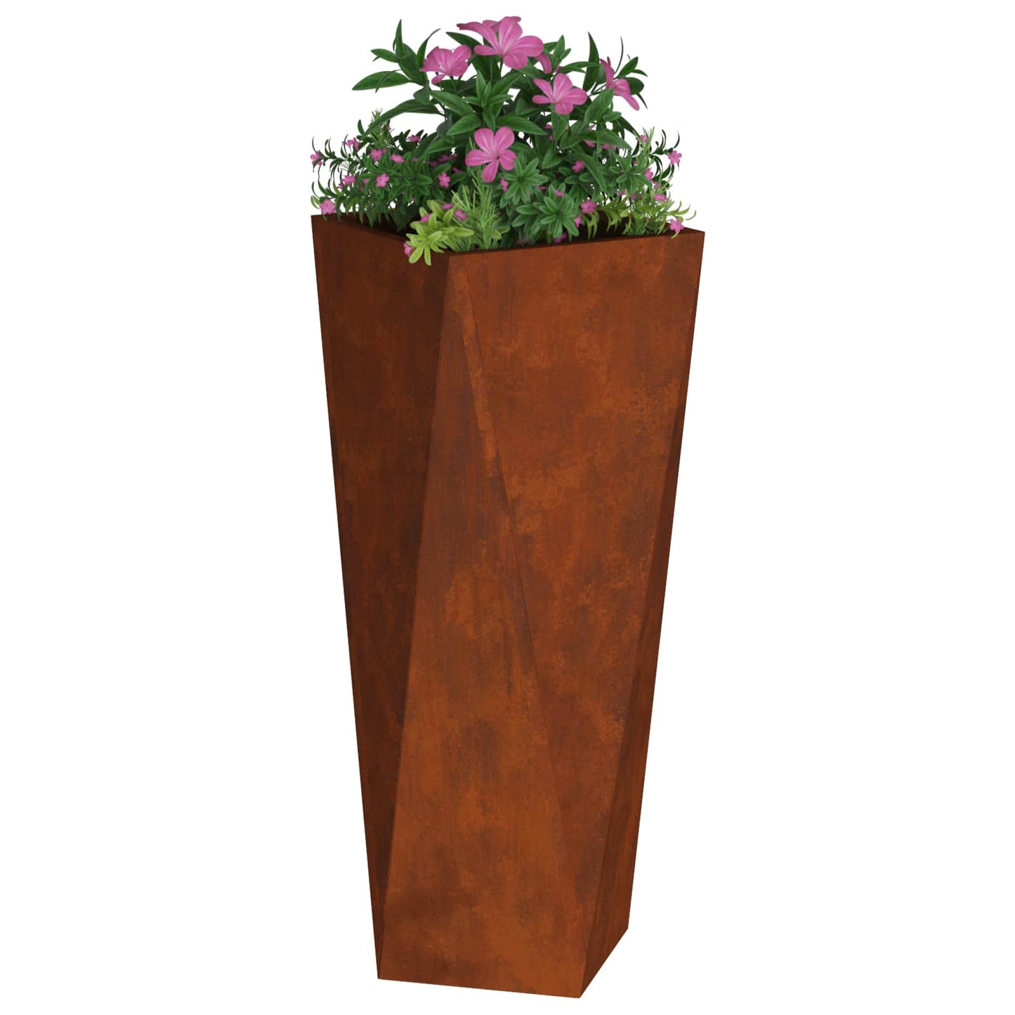Plantekassed Rusten 30 x 30 x 75 cm Cortenstål