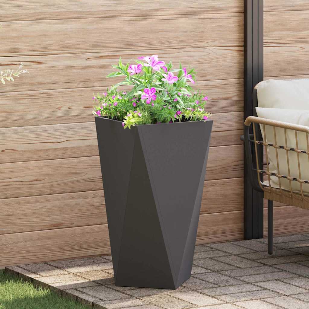 Plantekassed Svart 40 x 40 x 75 cm Stål