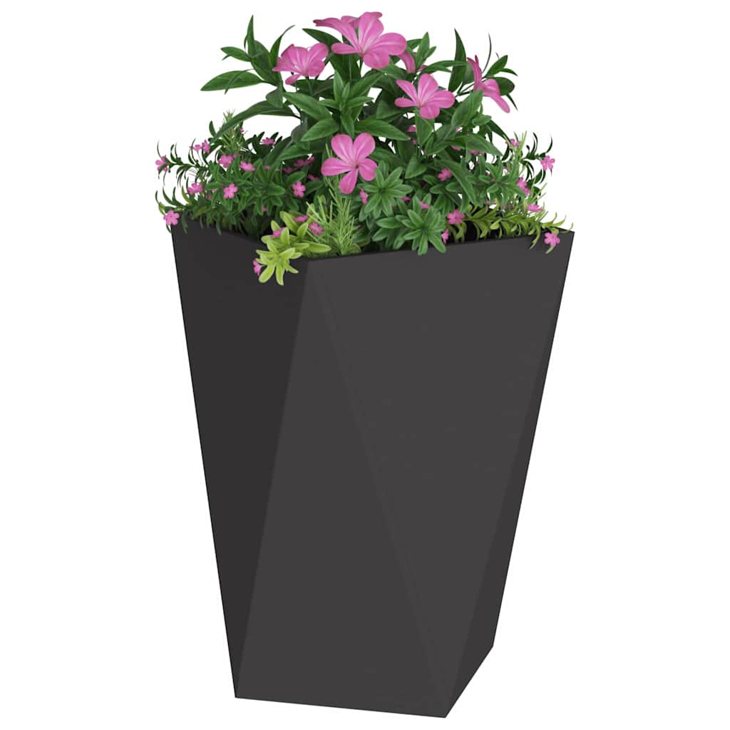 Plantekassed Svart 50 x 50 x 75 cm Stål