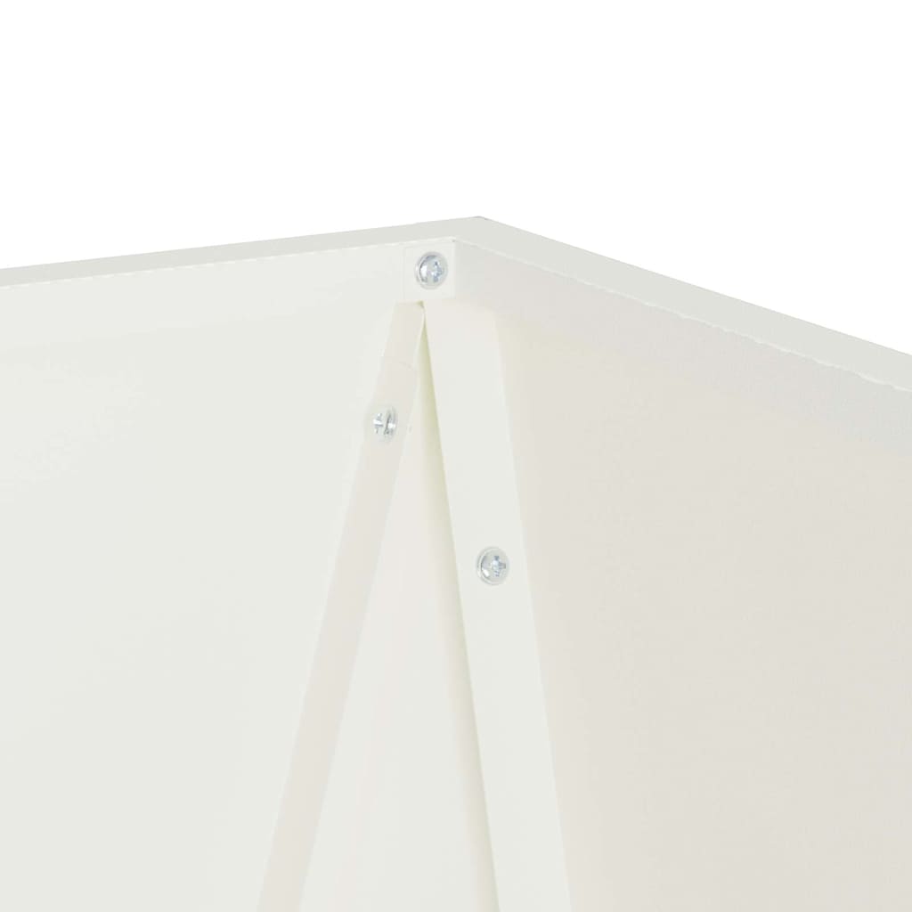 Plantekassed 2 pcs Hvit 50 x 50 x 75 cm Stål