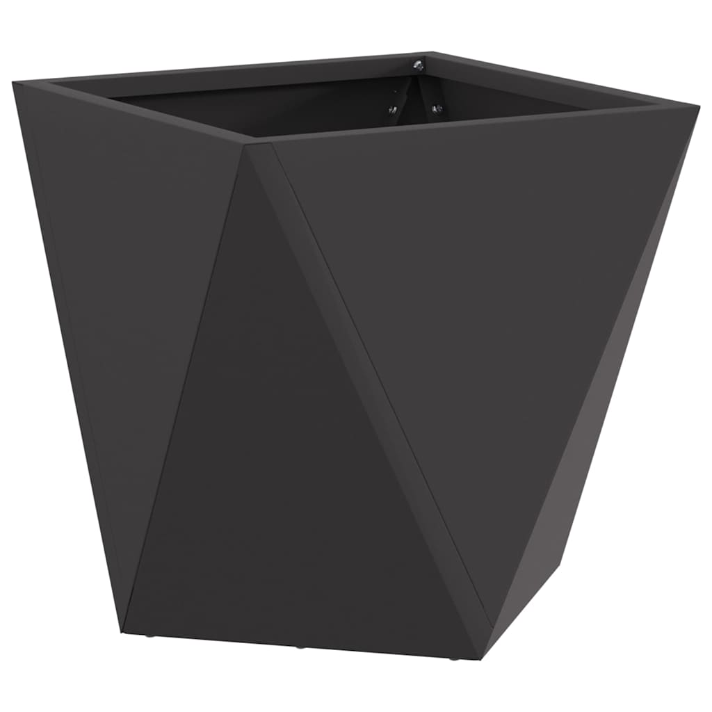 Plantekassed 2 pcs Svart 30 x 30 x 30 cm Stål