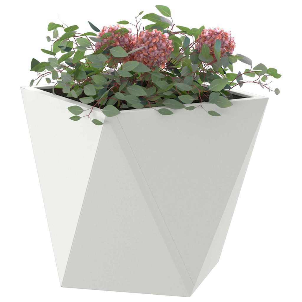 Plantekassed Hvit 30 x 30 x 30 cm Stål