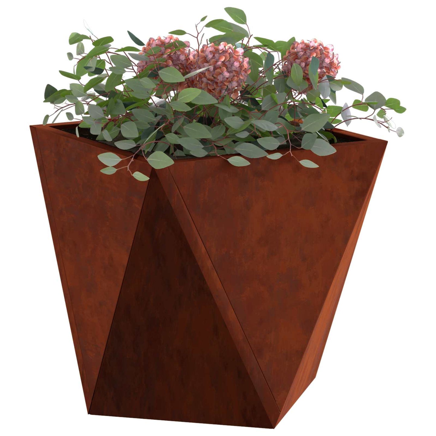 Plantekassed Rusten 30 x 30 x 30 cm Cortenstål
