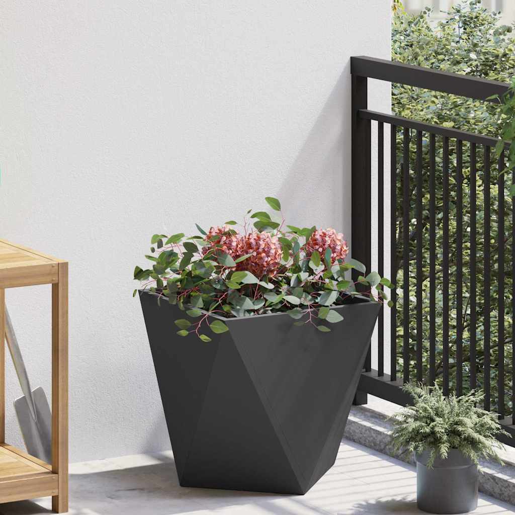 Plantekassed Svart 40 x 40 x 40 cm Stål