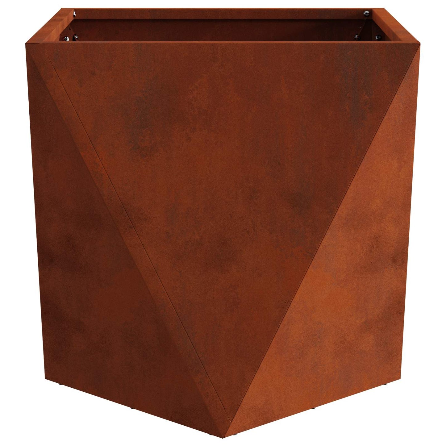 Plantekassed 2 pcs Rusten 40 x 40 x 40 cm Cortenstål