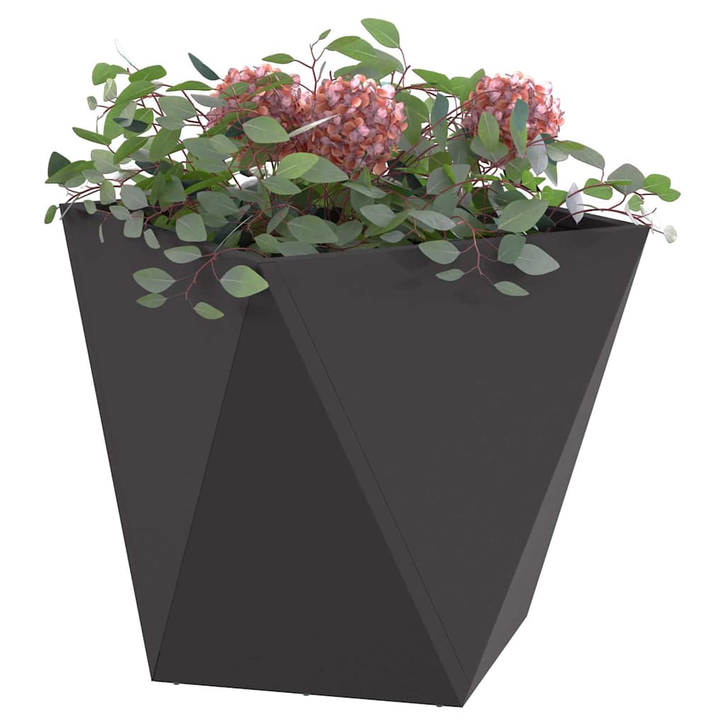Plantekassed Svart 50 x 50 x 50 cm Stål