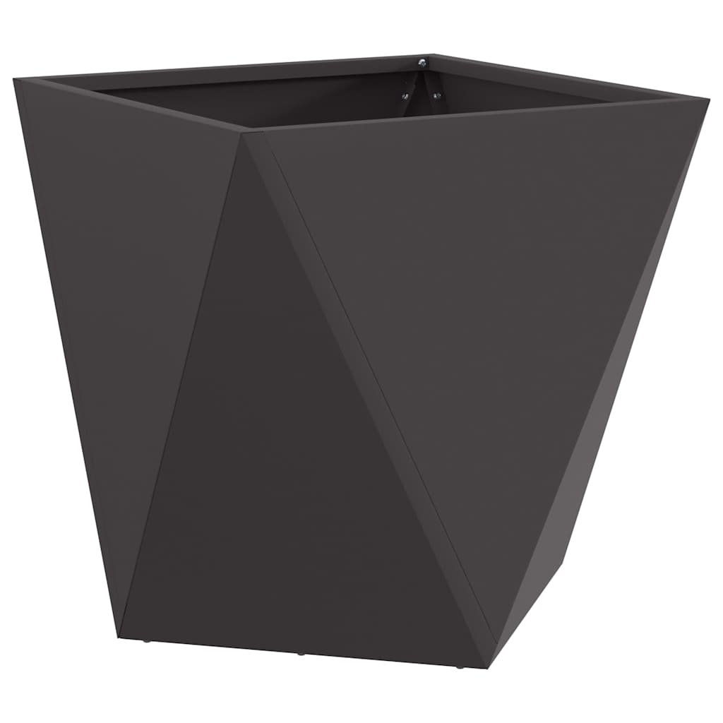 Plantekassed 2 pcs Svart 50 x 50 x 50 cm Stål