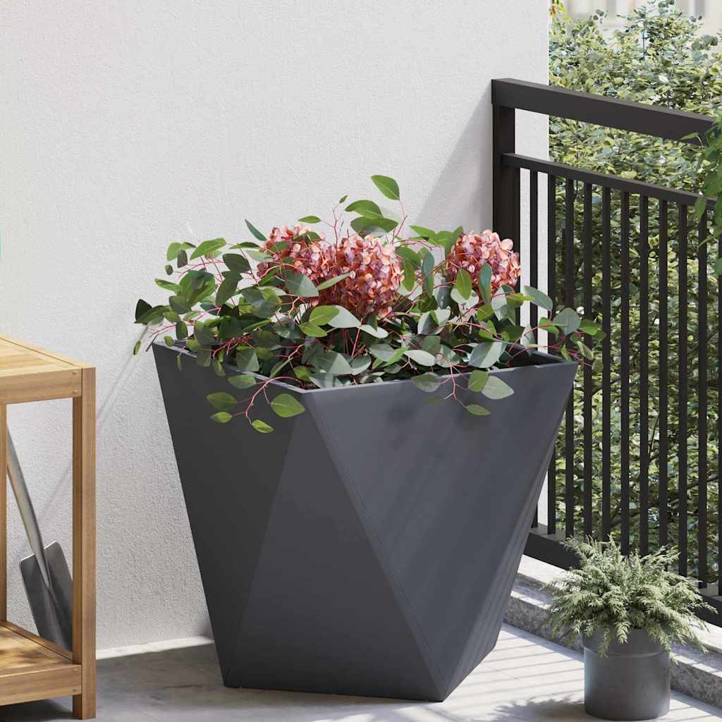 Plantekassed Antrasitt 50 x 50 x 50 cm Stål