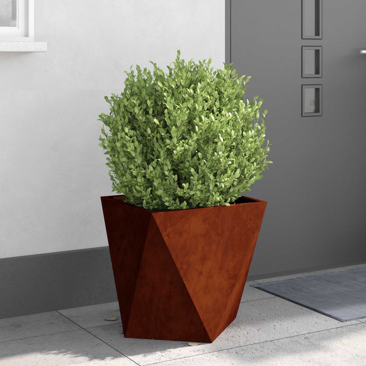 Plantekassed Rusten 50 x 50 x 50 cm Cortenstål