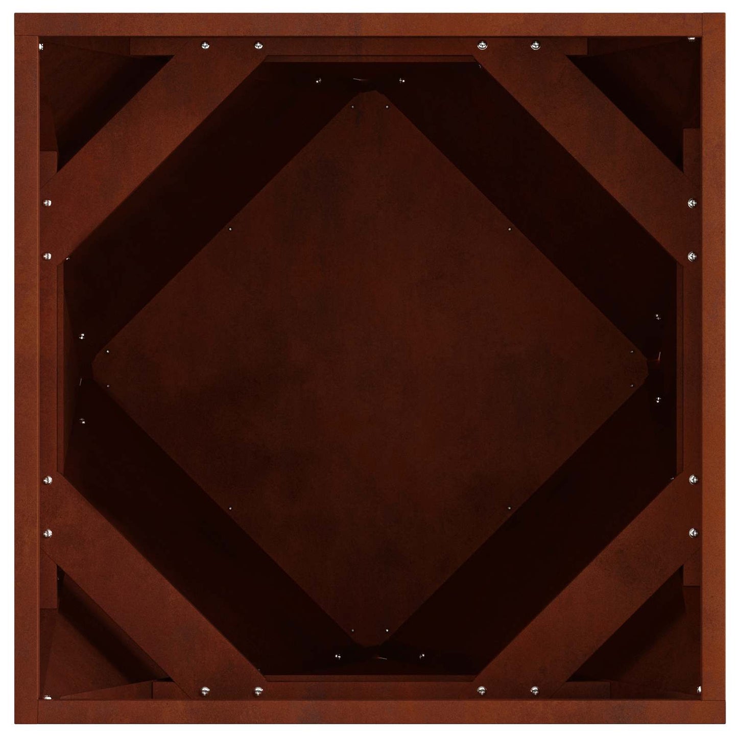 Plantekassed Rusten 50 x 50 x 50 cm Cortenstål