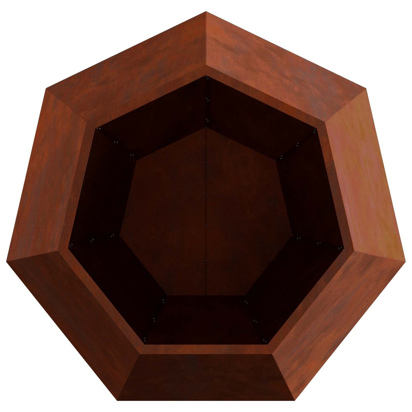Plantekassed Rusten 100 x 100 x 80 cm Cortenstål