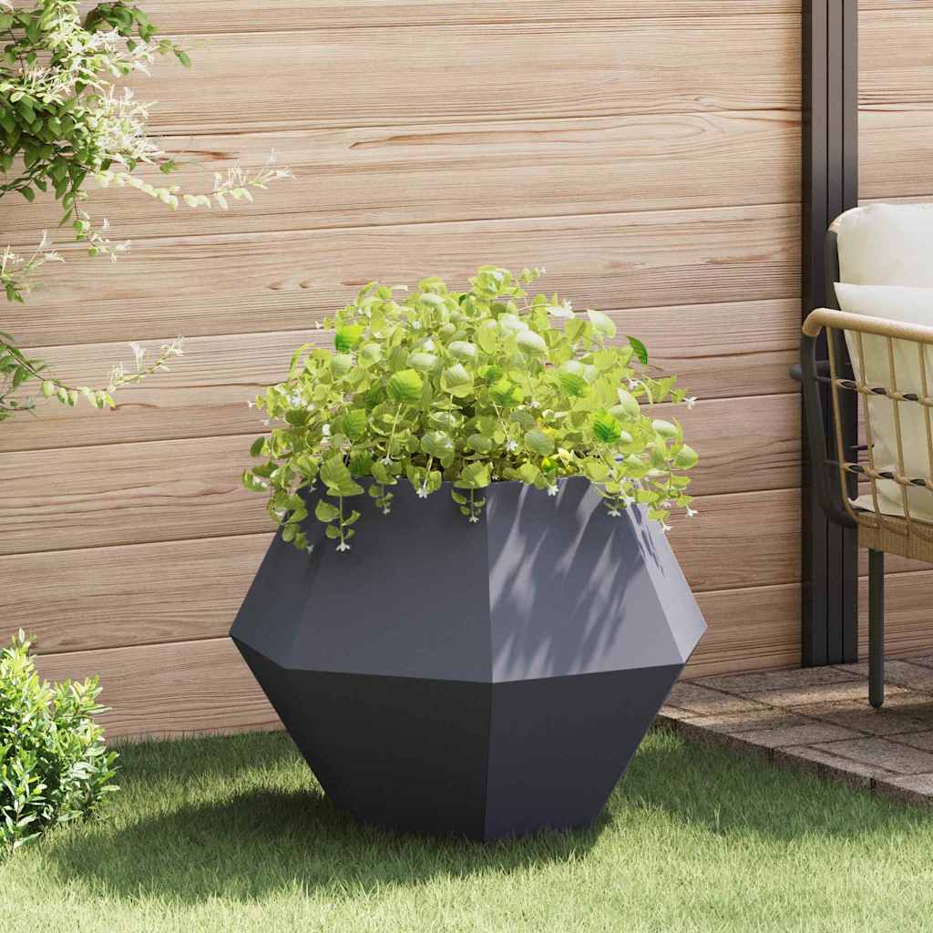Plantekassed Antrasitt 75 x 75 x 60 cm Stål