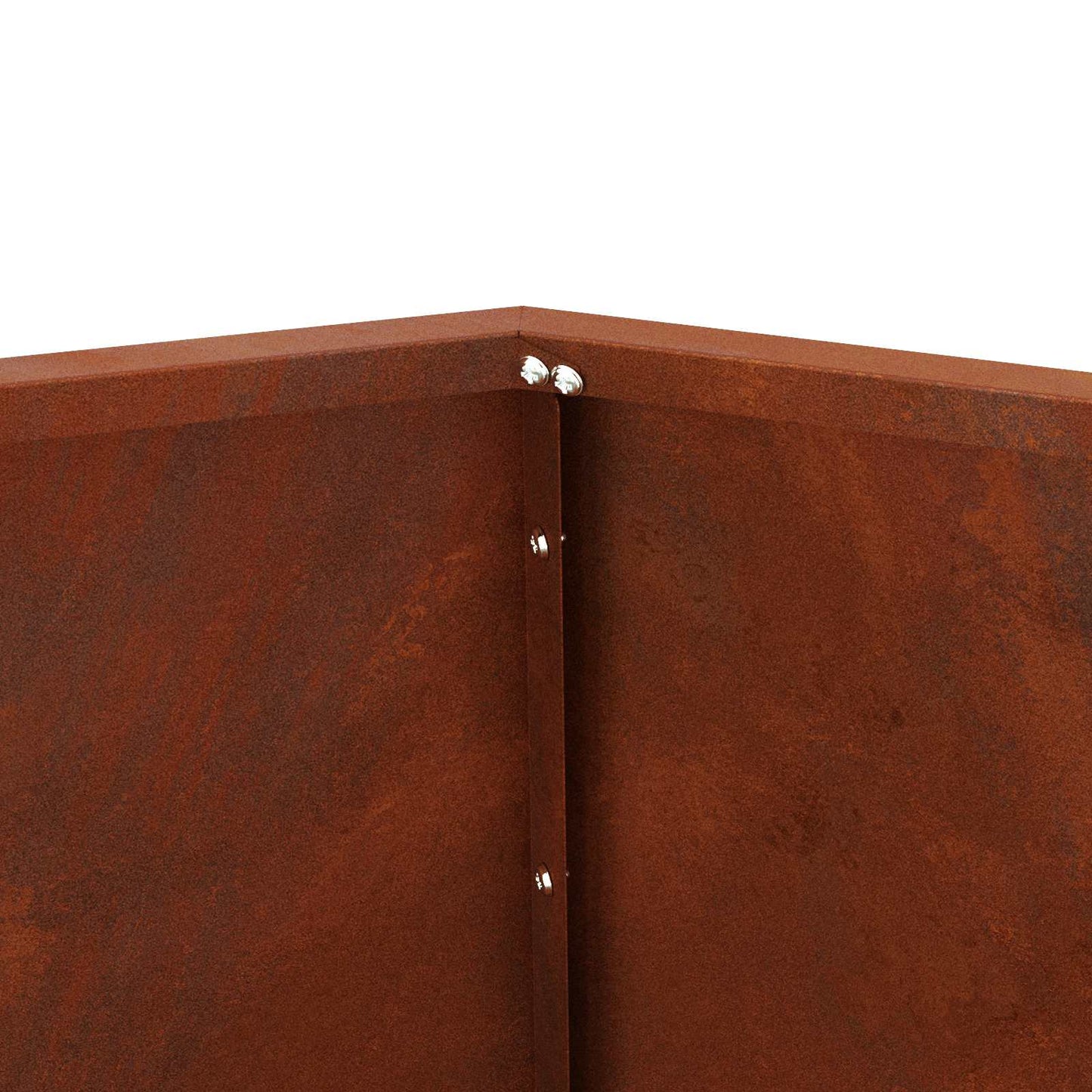 Plantekassed 2 pcs Rusten 75 x 75 x 60 cm Cortenstål