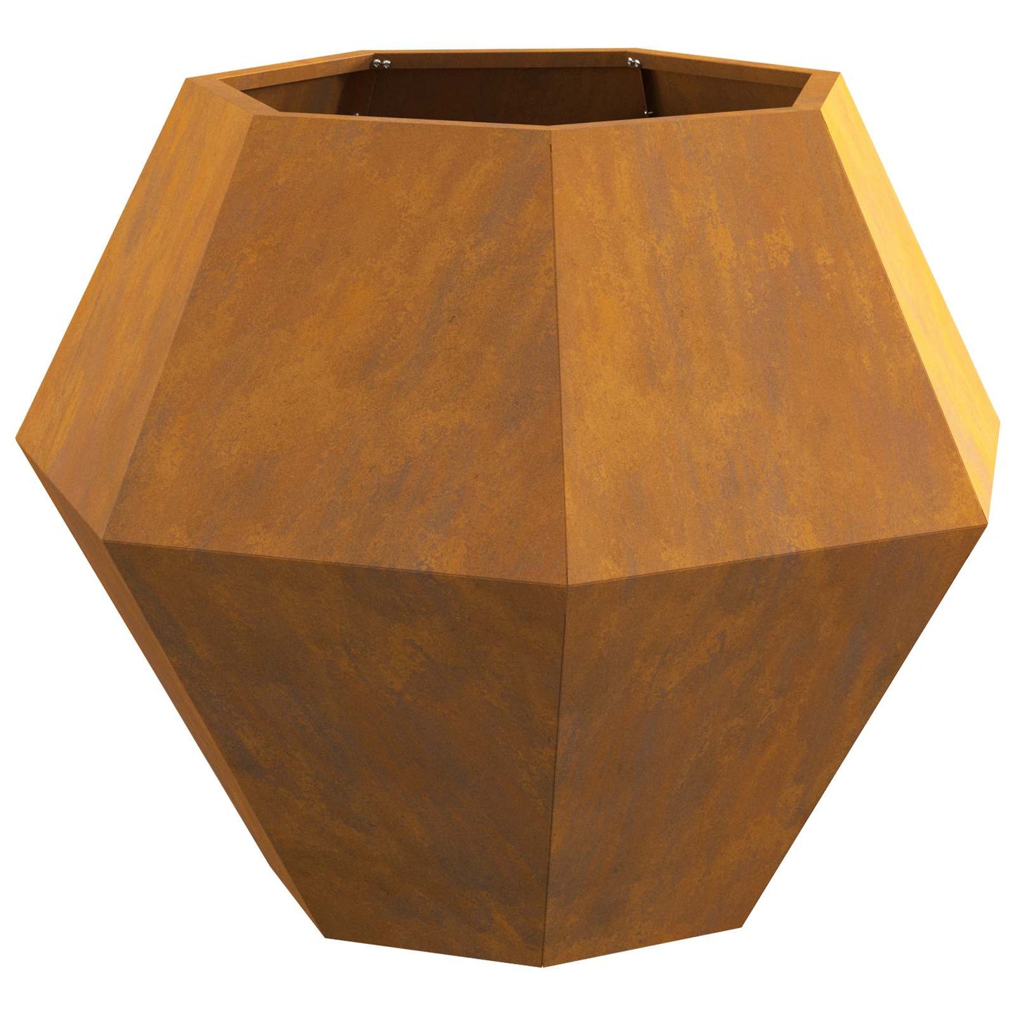 Plantekassed 2 pcs Rusten 75 x 75 x 60 cm Cortenstål
