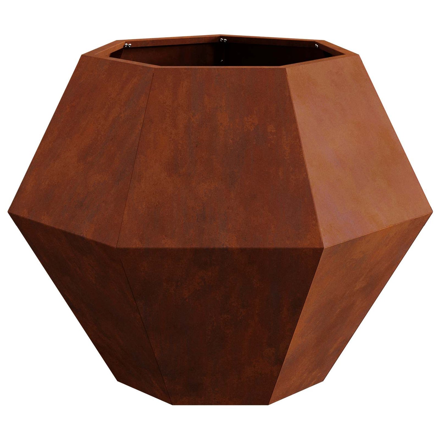 Plantekassed 2 pcs Rusten 75 x 75 x 60 cm Cortenstål