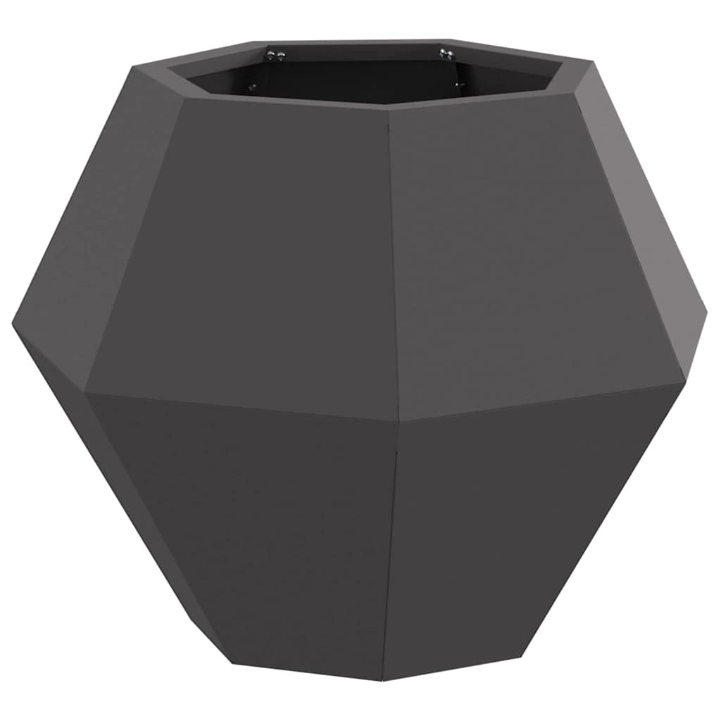 Plantekassed 2 pcs Svart 50 x 50 x 40 cm Stål