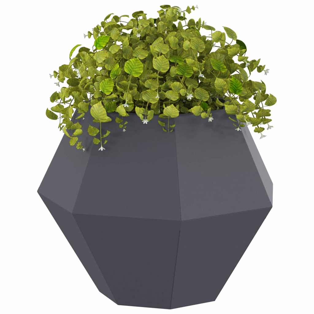 Plantekassed 2 pcs Antrasitt 50 x 50 x 40 cm Stål