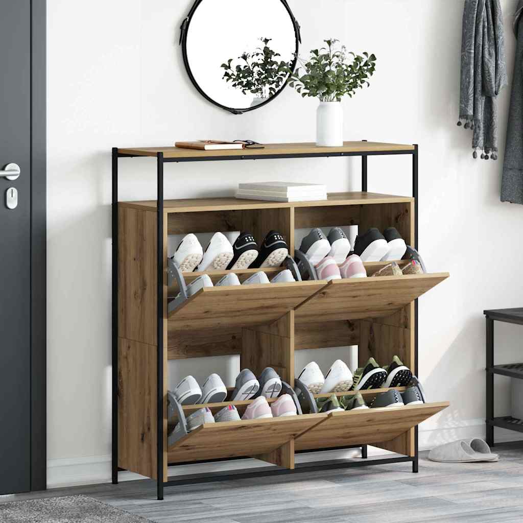Sko Skap 100 x 34 x 112 cm Konstruert tre Artisan Eik