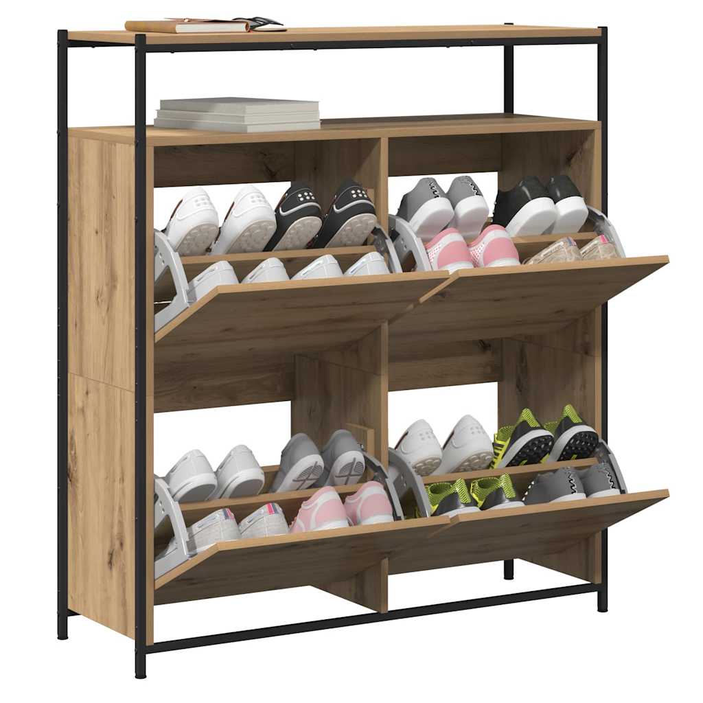 Sko Skap 100 x 34 x 112 cm Konstruert tre Artisan Eik