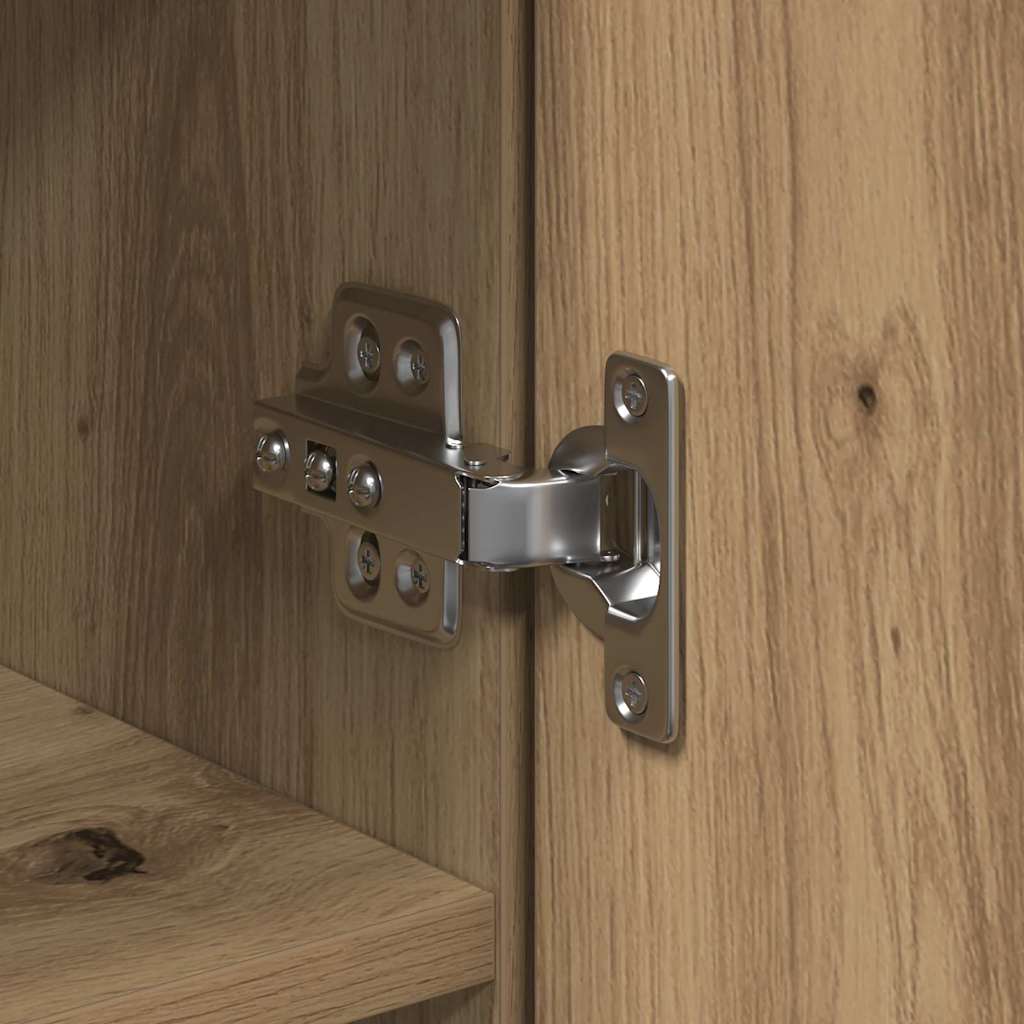 Highboard 80 x 35 x 180 cm Konstruert tre artisan eik