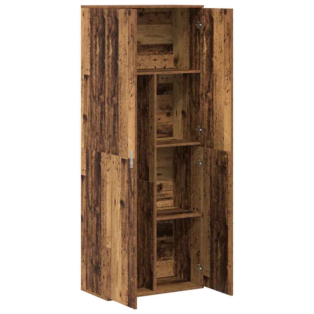 Høyskap Gammelt tre 70 x 33.5 x 180 cm Konstruert tre