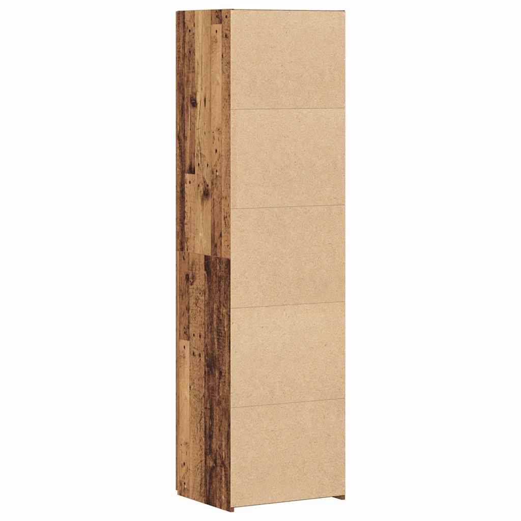 Høyskap 2 pcs Gammelt tre 50 x 42,5 x 185 cm