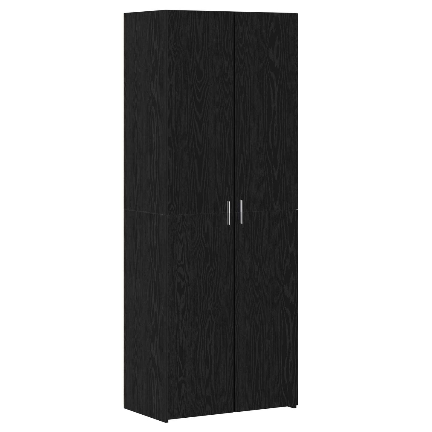 Høyskap 2 pcs Svart Eik 70 x 42,5 x 185 cm vidaXL