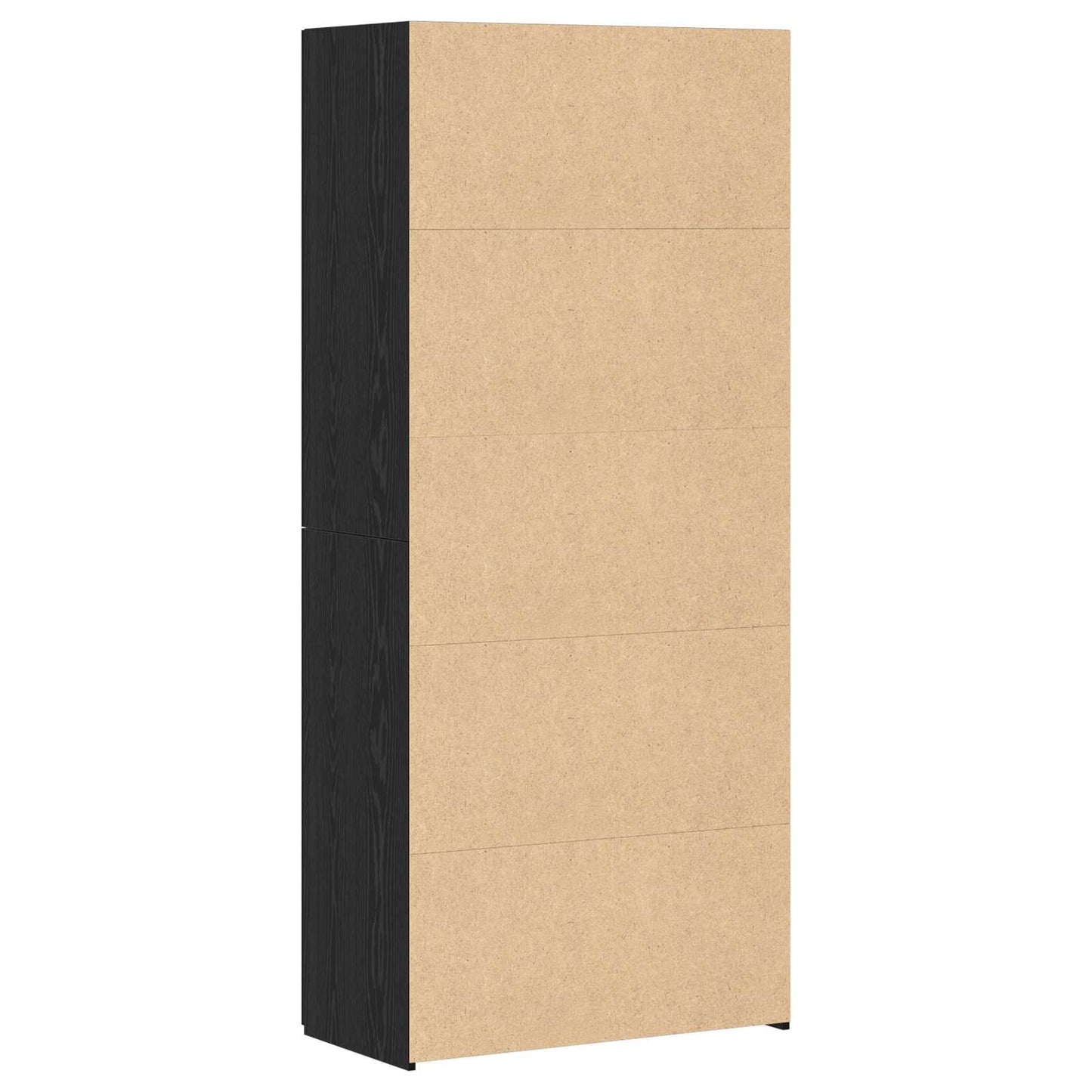 Høyskap 2 pcs Svart Eik 80 x 42 x 185 cm