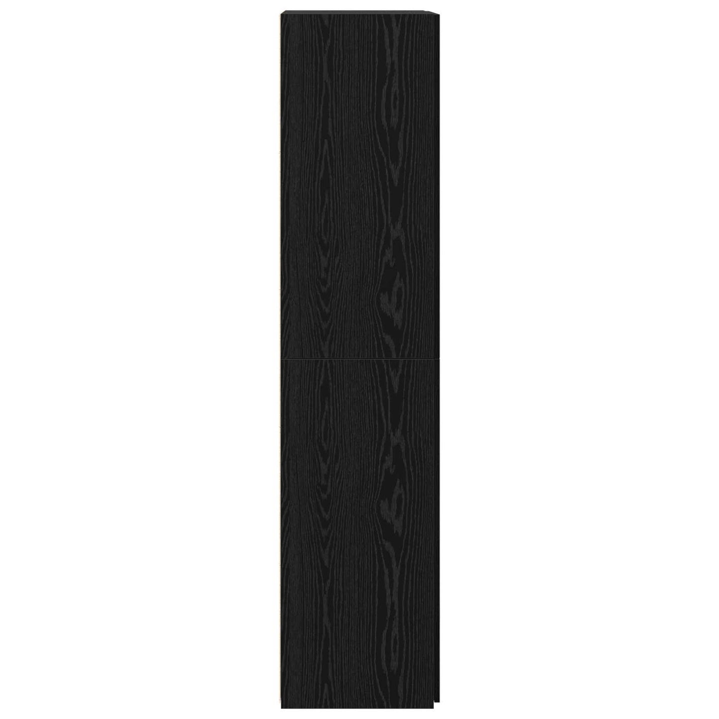 Høyskap 2 pcs Svart Eik 80 x 42 x 185 cm