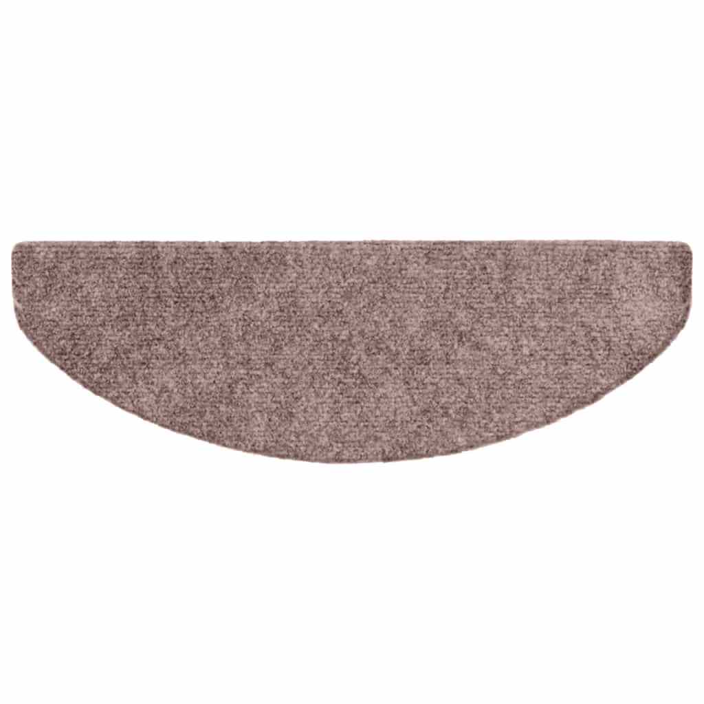 Trappematter selvklebende 20 stk 65x21x4 cm lysebrun halvrund store