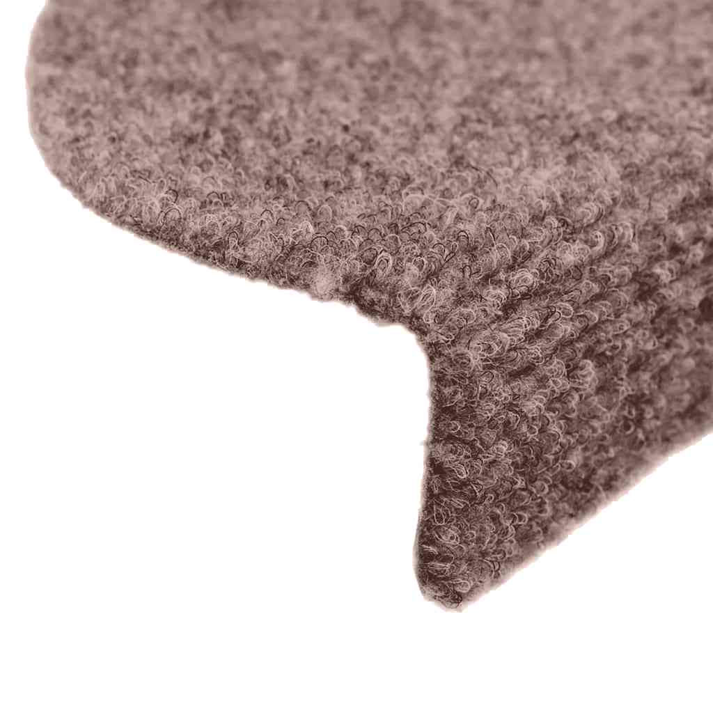 Trappematter selvklebende 20 stk 65x21x4 cm lysebrun halvrund store