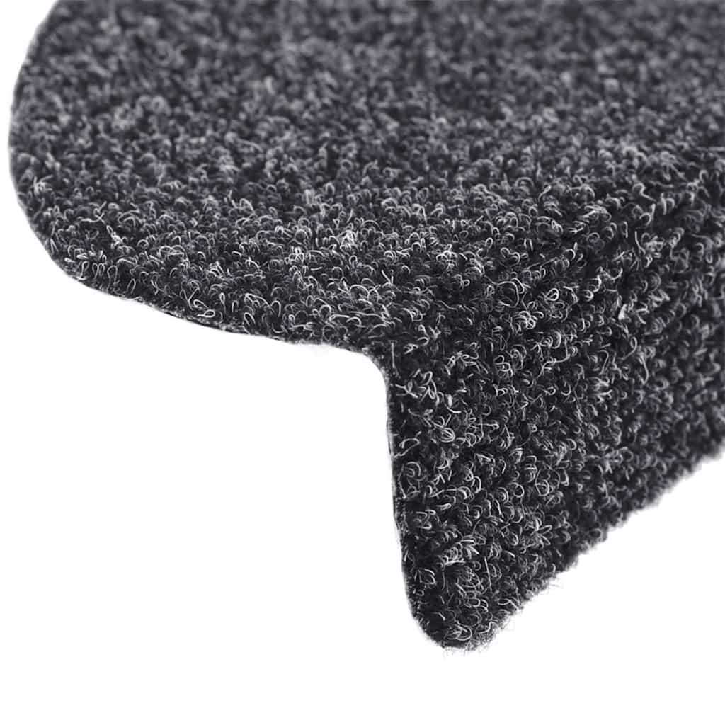 Trappematter selvklebende 20 stk 65x21x4 cm mørkegrå halvrund store
