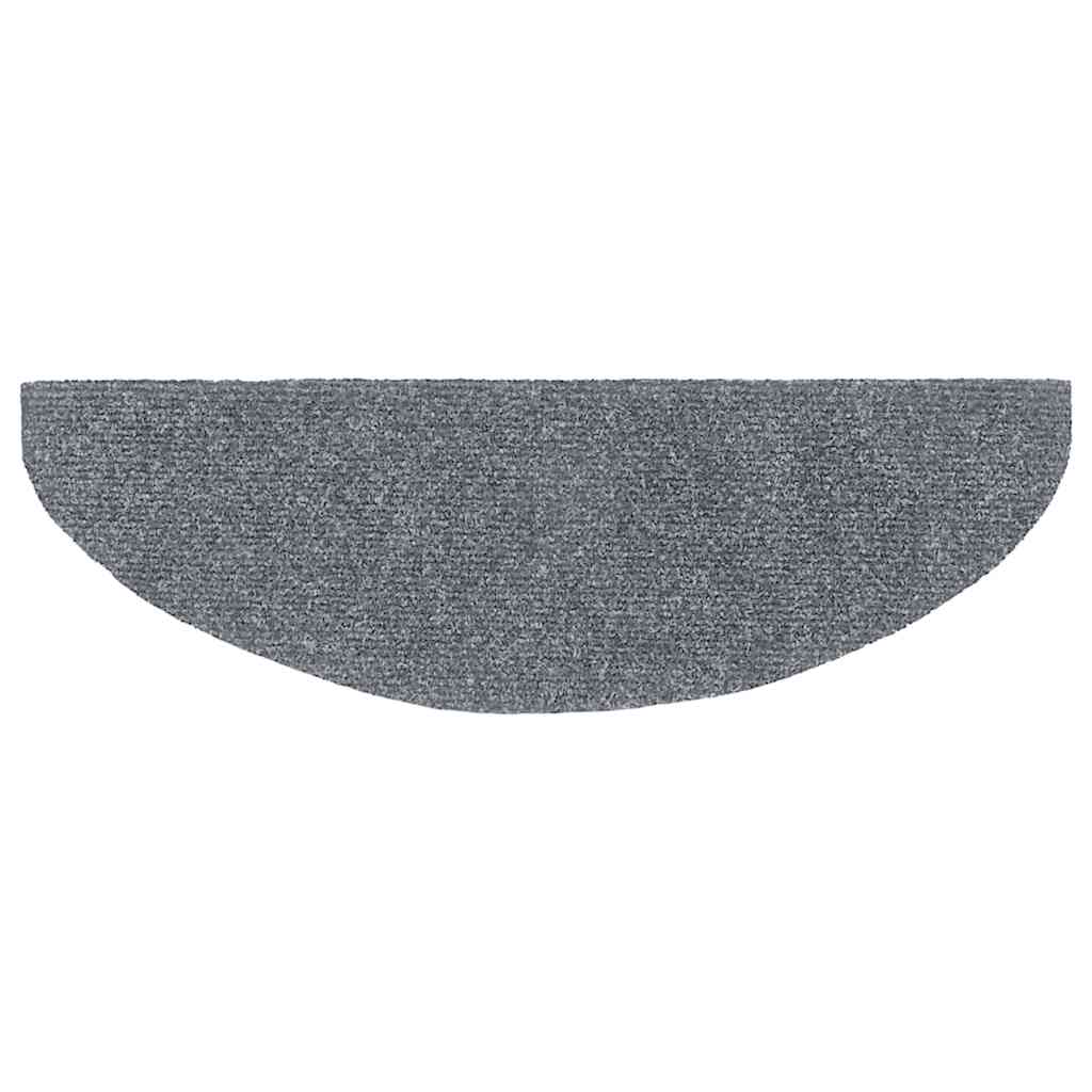 Trappematter selvklebende 20 stk 65x21x4 cm lysegrå halvrund store