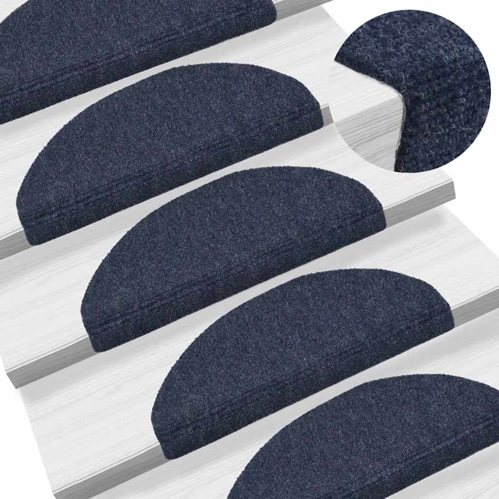 Trappematter selvklebende 20 stk 65x21x4 cm blå halvrund store