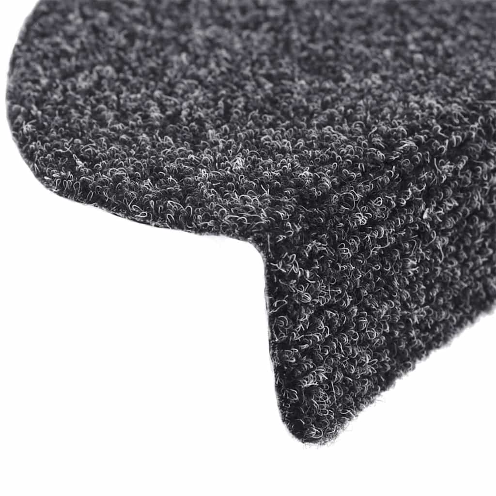 Trappematter selvklebende 30 stk 65x21x4 cm mørkegrå halvrund store